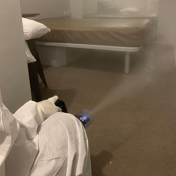 Disinfection Service | Hotel Room Bed