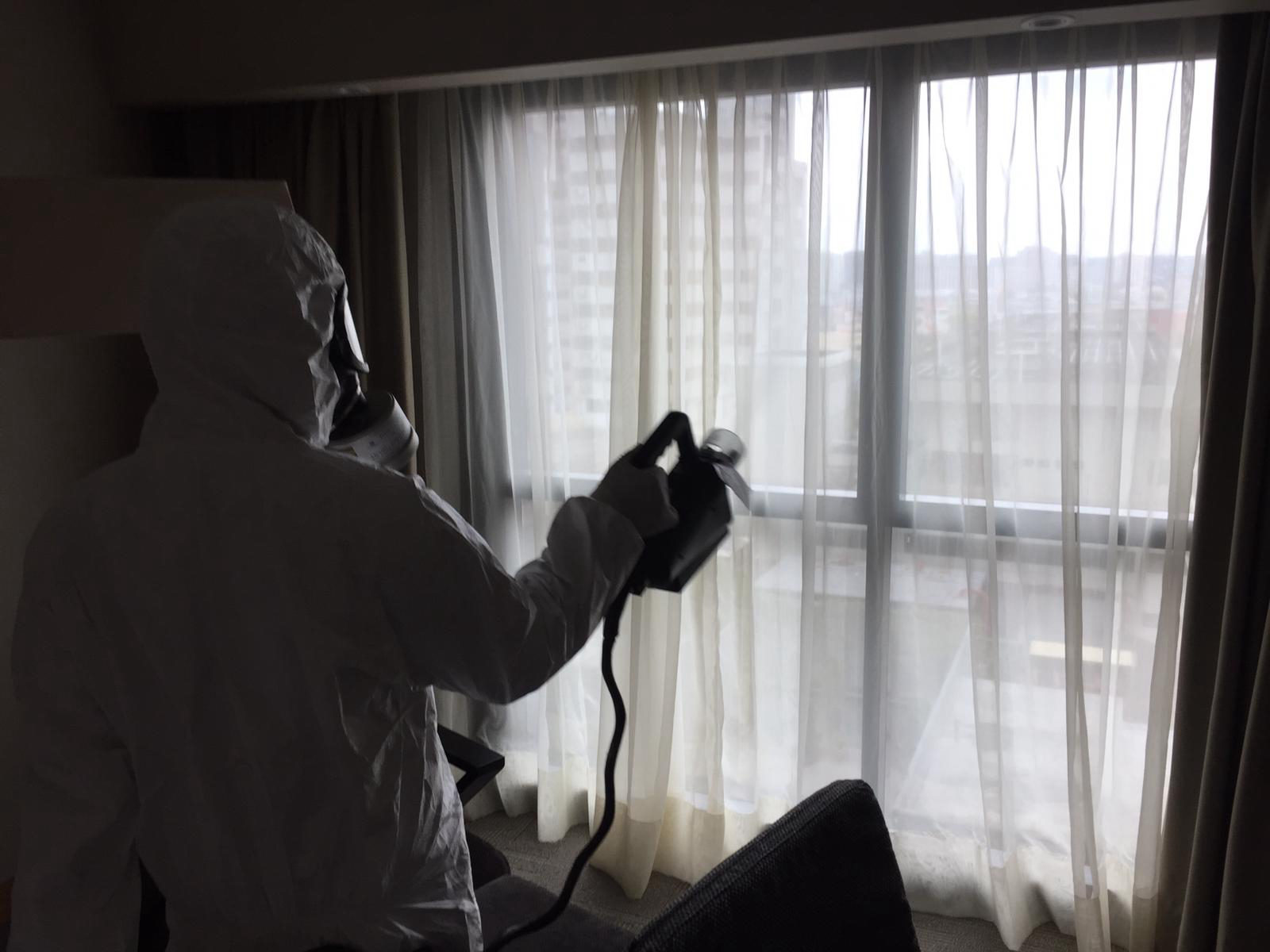 Spa, pool deck and guest corridor: the hotel surfaces antimicrobial coating protects that housekeeping can't